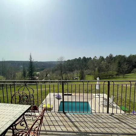 Дом отдыха L'Etoile De Jor Eco-Lodge, A Ground Floor Ecologically Renovated Home With Pool And View Plazac